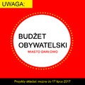 Przypominamy: Do 17 lipca można zgłaszać projekty w ramach Budżetu Obywatelskiego