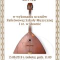 W sobotę polecamy: Koncert Letni w wykonaniu uczniów PSM I st. w Sławnie