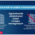 Kolejne ograniczenia w związku z koronawirusem