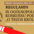 9. Ogólnopolski Konkurs Poetycki 